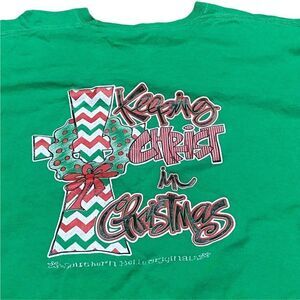 Keep Christ in Christmas Southern Belle Womens Long Sleeved Christian TShirt XXL